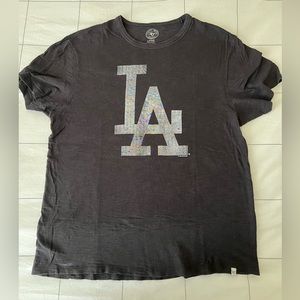 Black L 47 Brand LA Dodgers T-Shirt